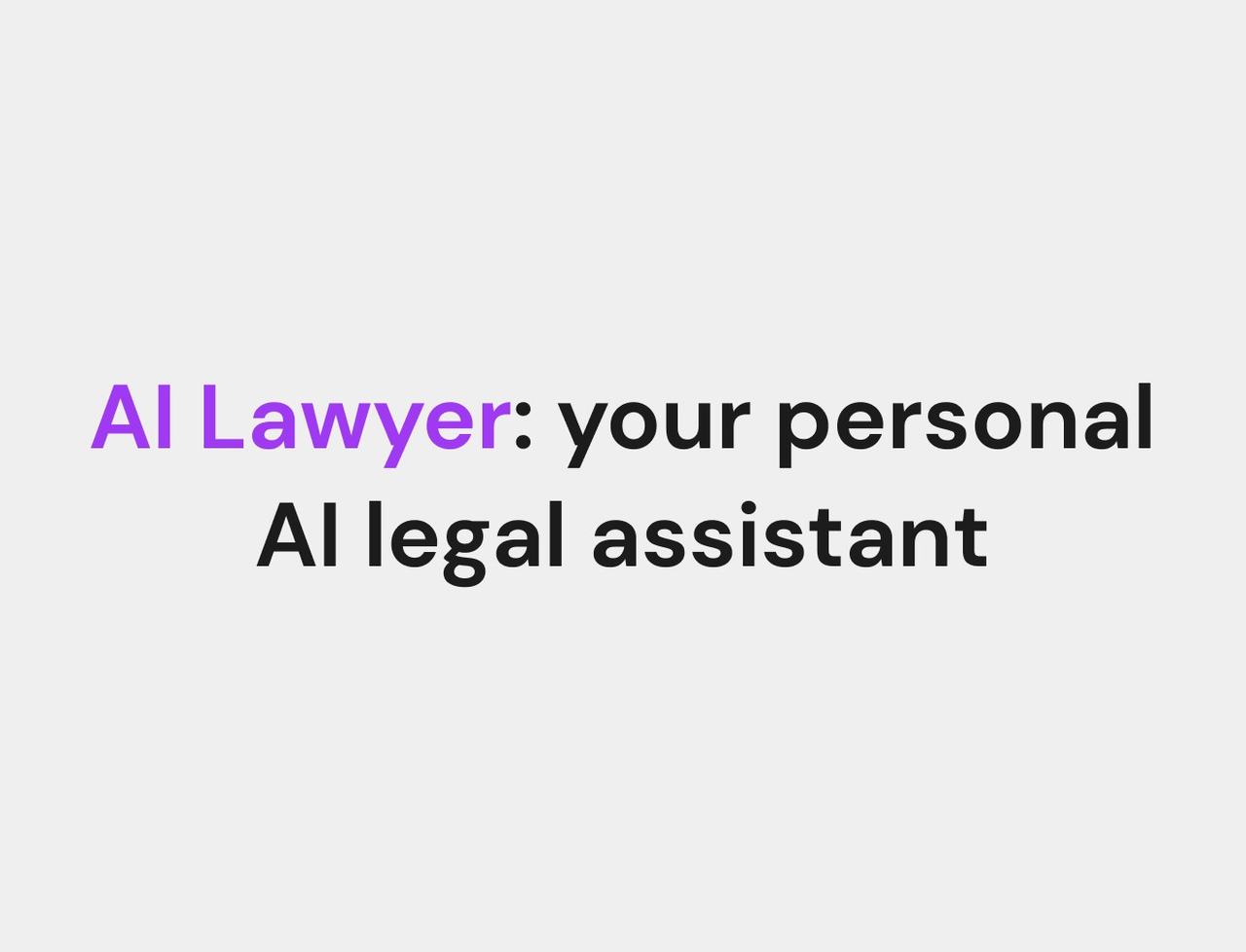 AI Lawyer 截图