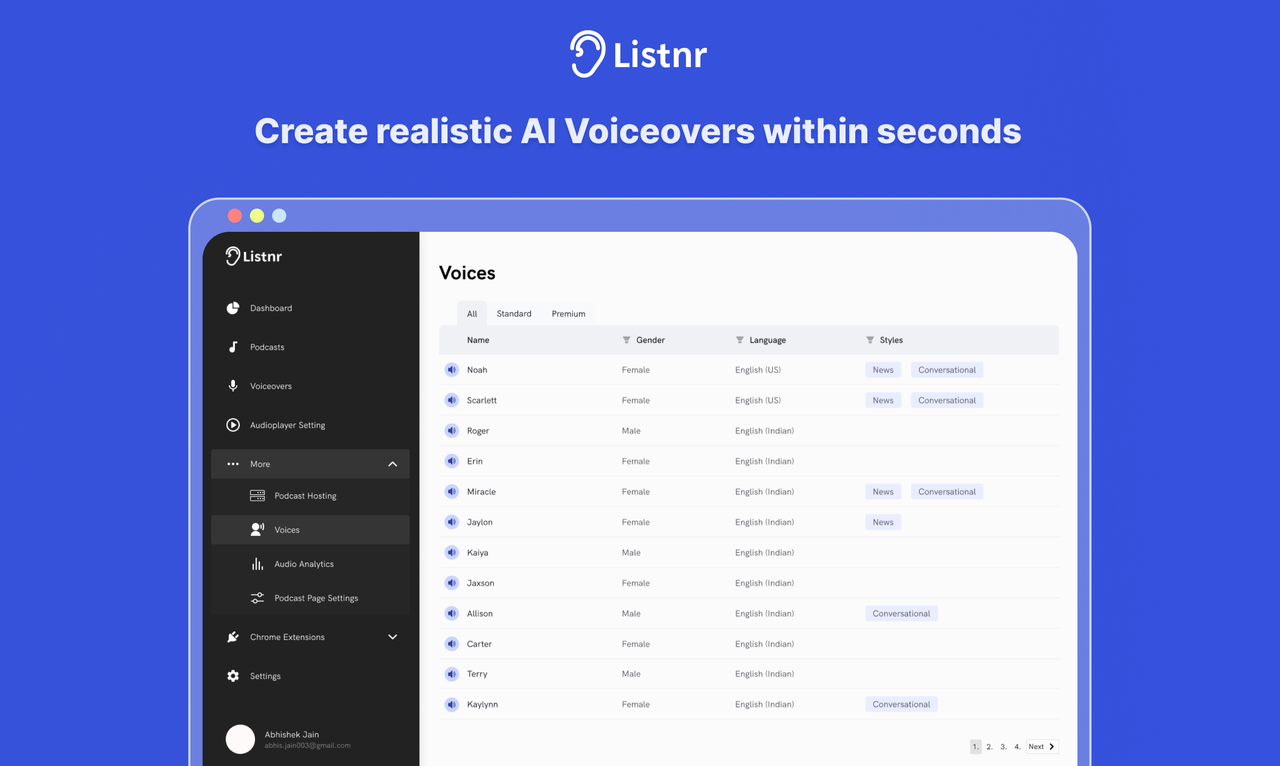 Listnr 截图