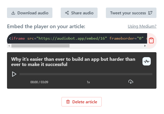 Audio Bot 截图