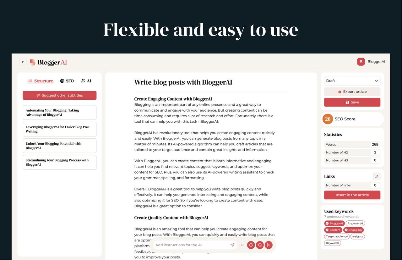 BloggerAI 截图