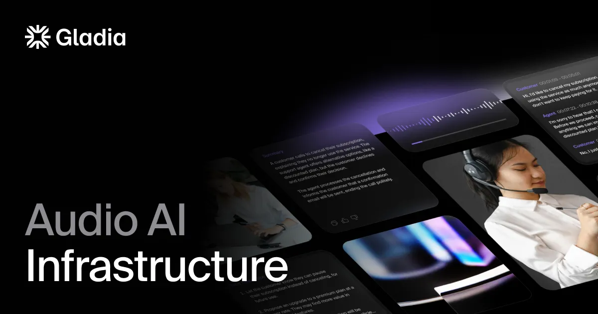Gladia Audio Transcription API 截图