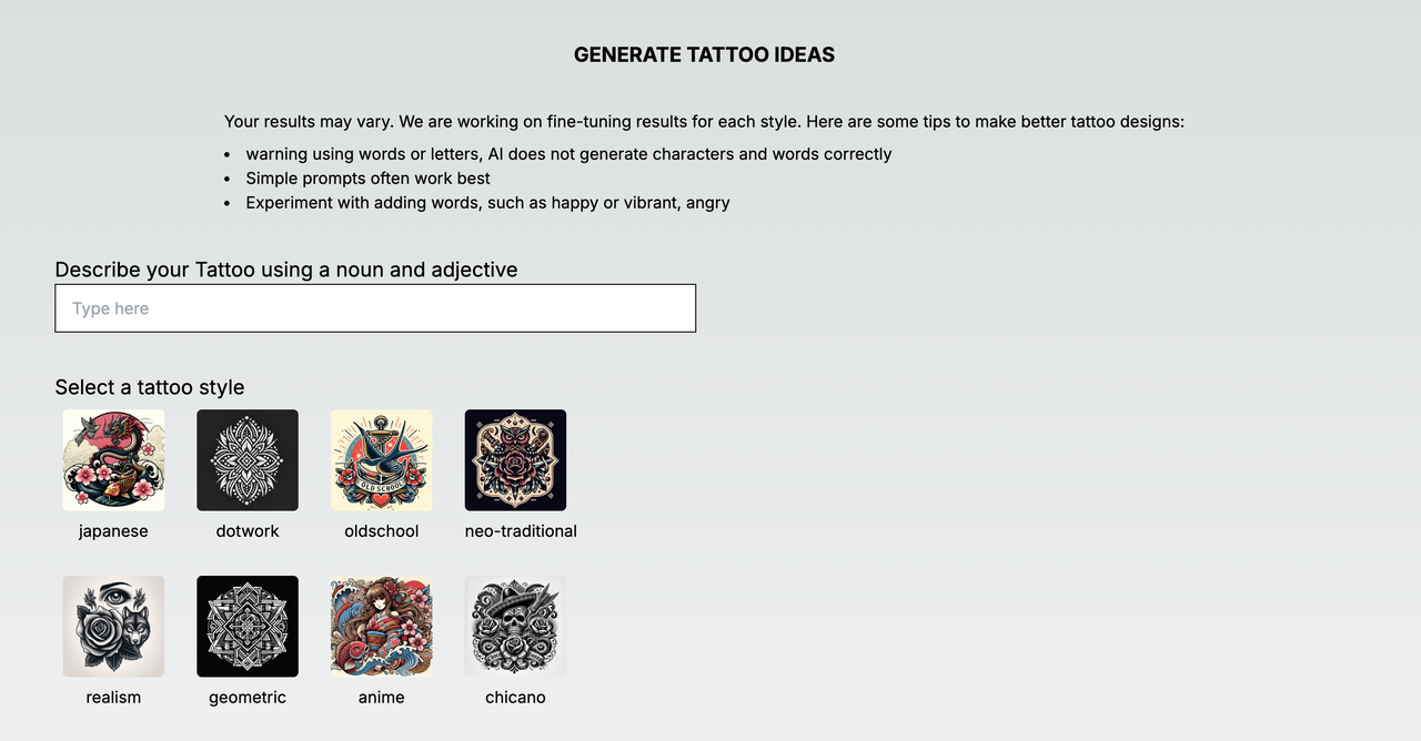 AiTattoo Ink 截图