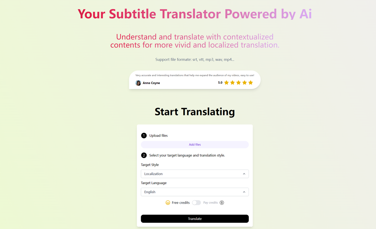 SubtranslateAI 截图