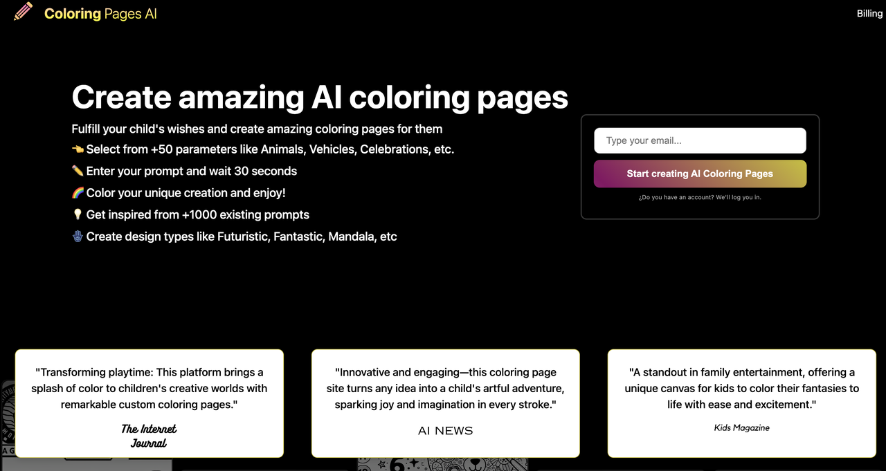 Coloring Pages AI 截图