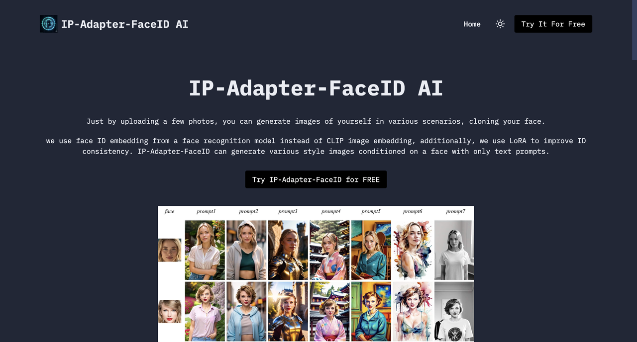 IP Adapter Face ID 截图