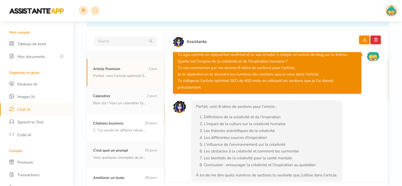Assistante App 截图