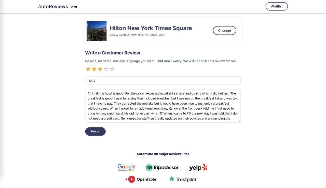 AutoReviews.ai 截图
