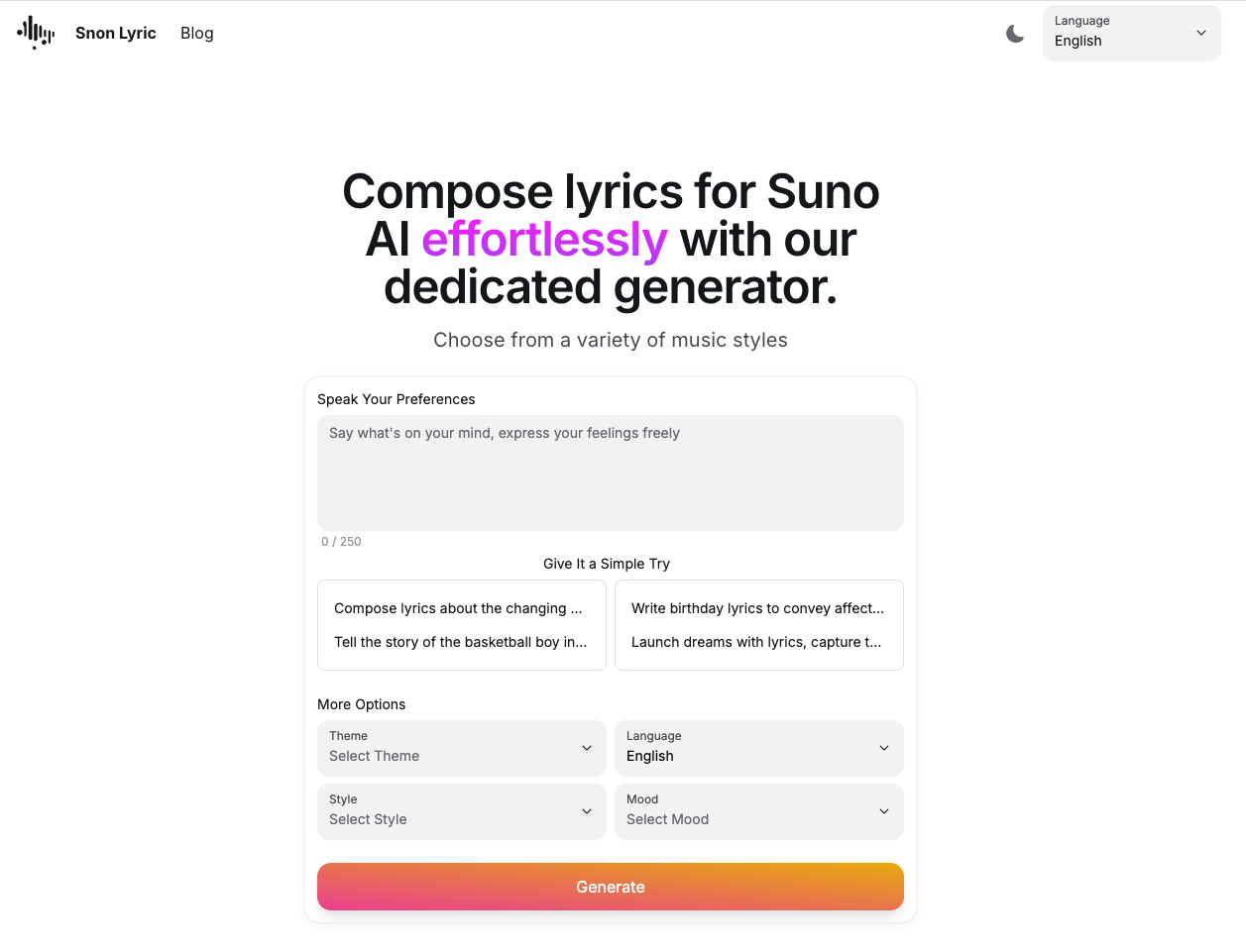Snon Lyric 截图