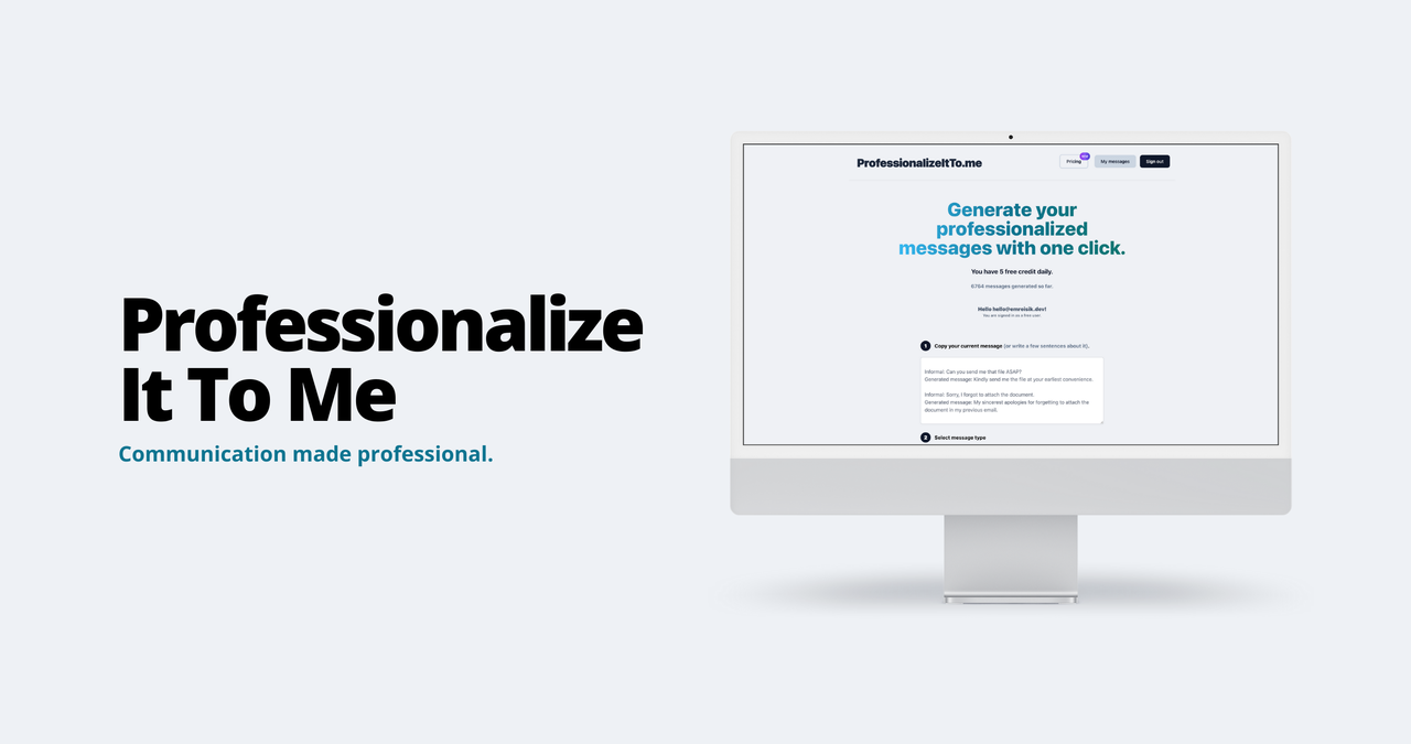 Professionalize It To Me 截图