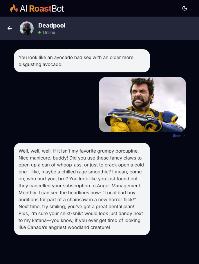 AI RoastBot 截图