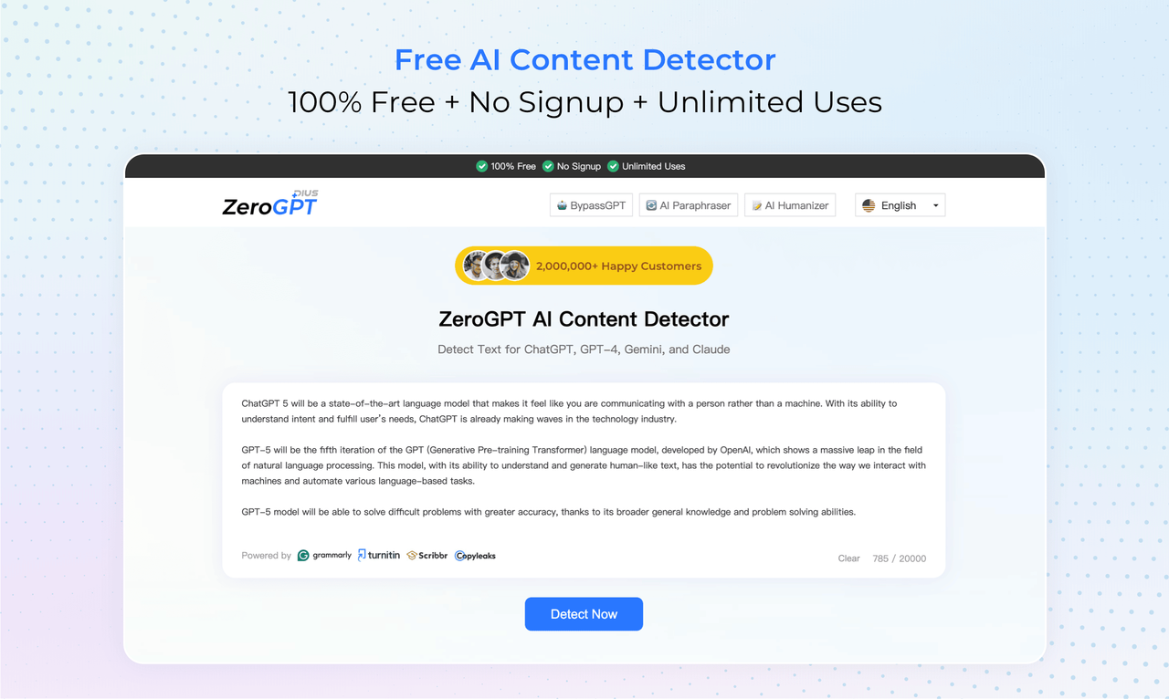 ZeroGPT Plus 截图