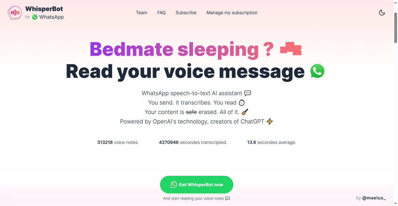 WhisperBot 截图