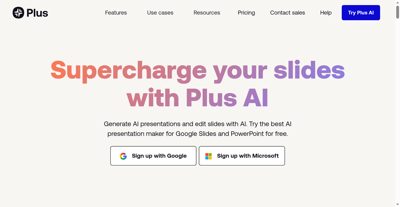 Plus AI 截图
