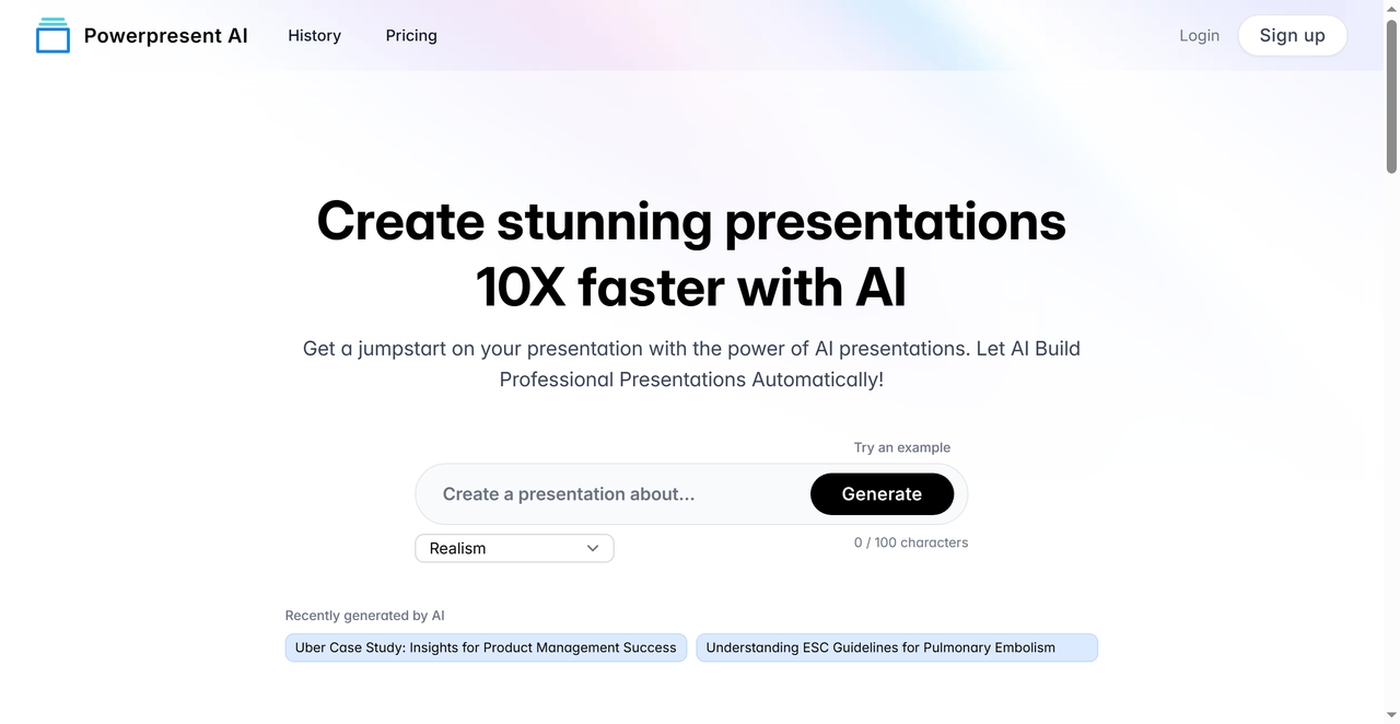 Powerpresent AI 截图