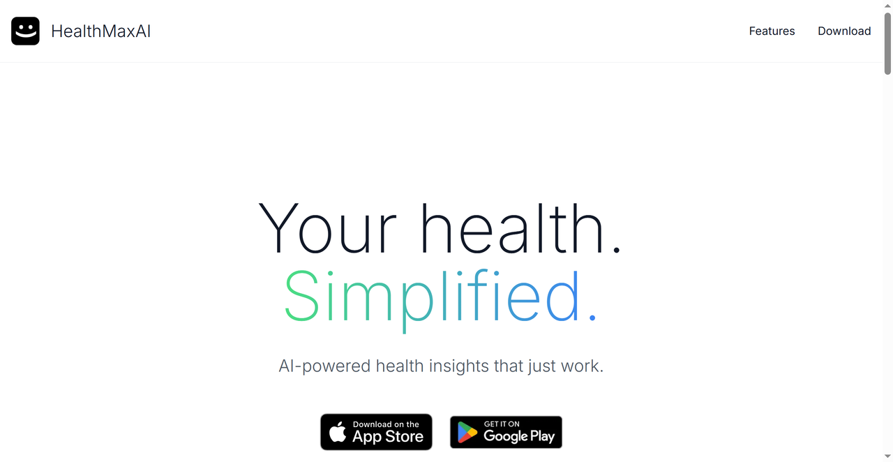 HealthMaxAI 截图