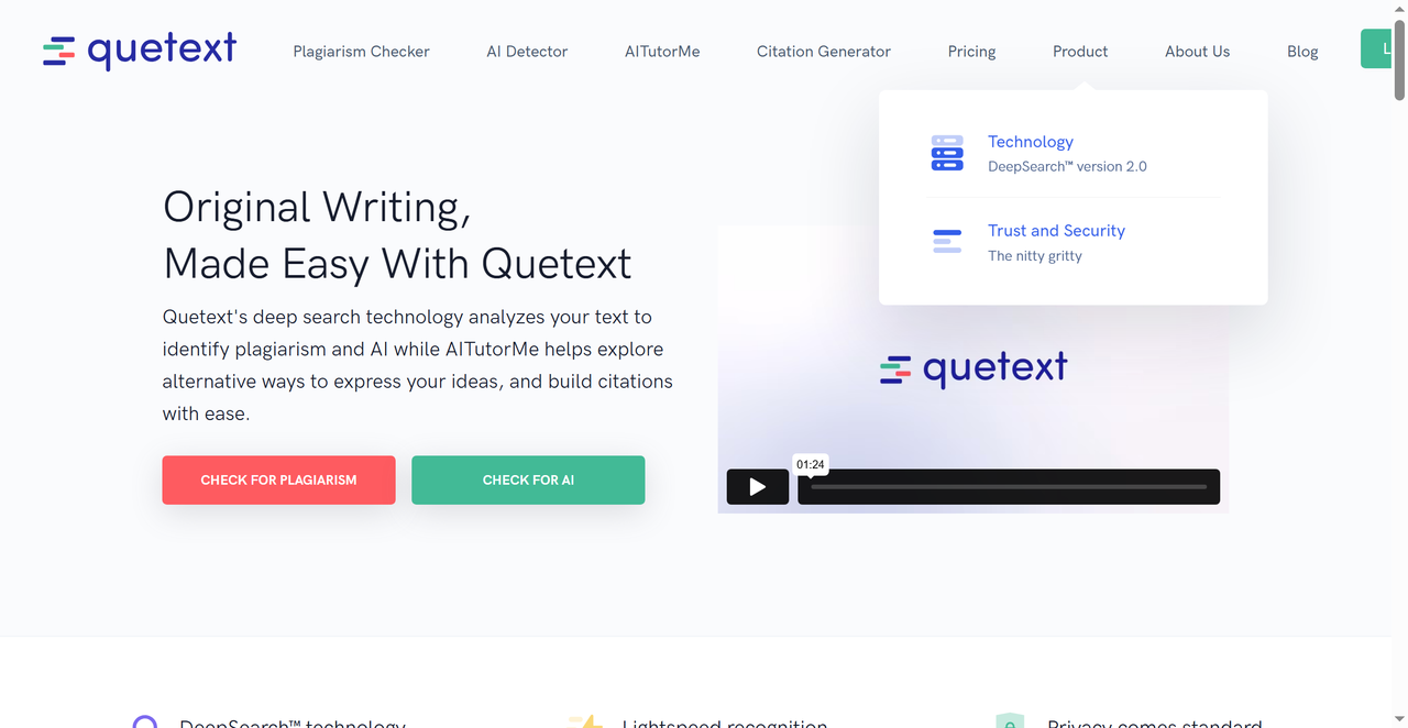 Quetext 截图