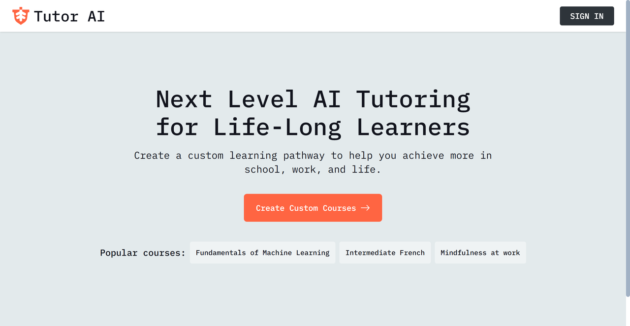 Tutor AI 截图