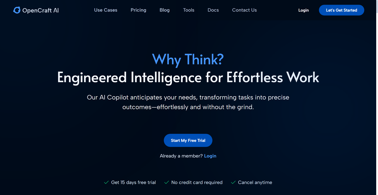 OpenCraft AI 截图