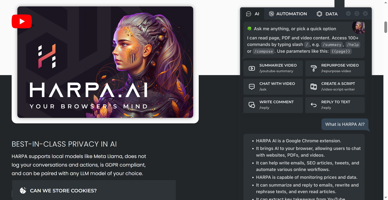 HARPA AI 截图