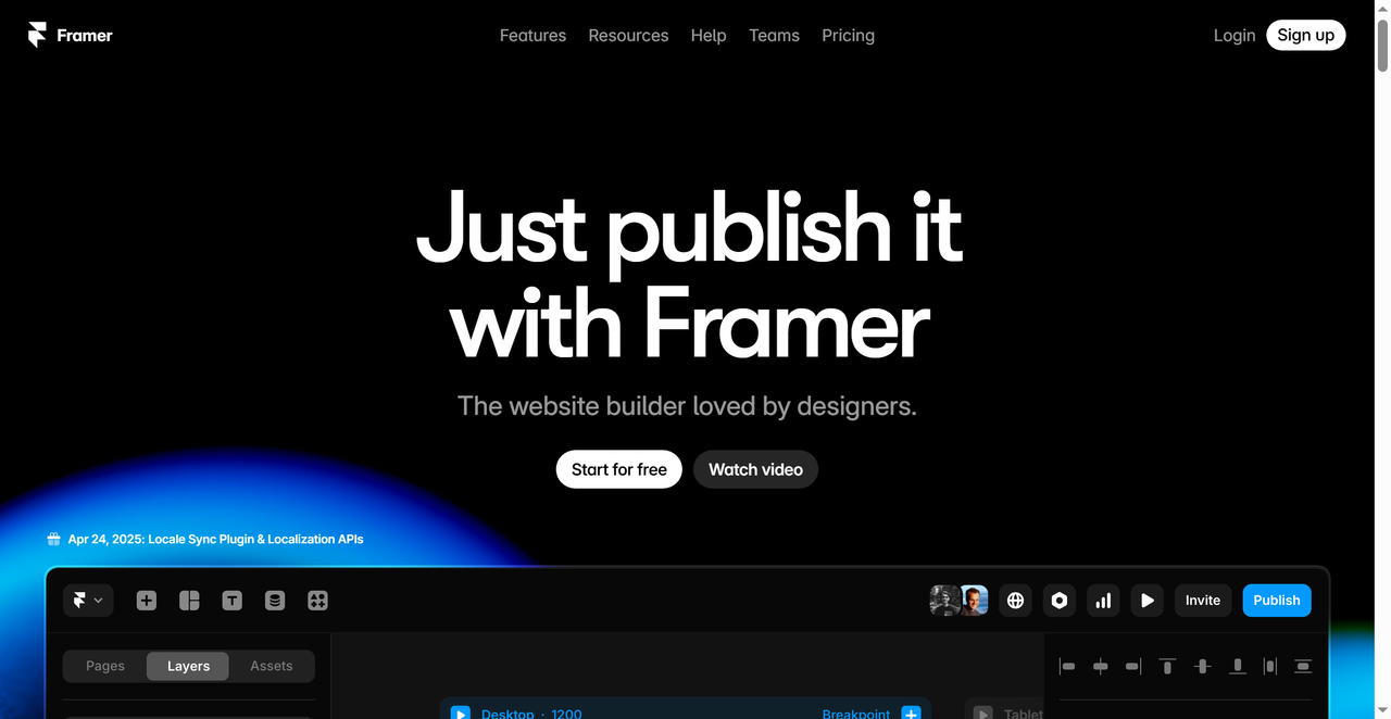 Framer 截图