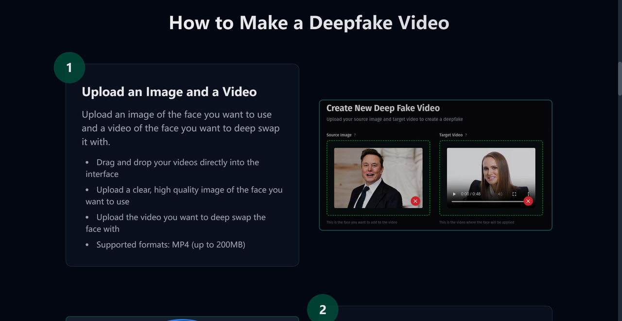 DeepfakesWeb 截图