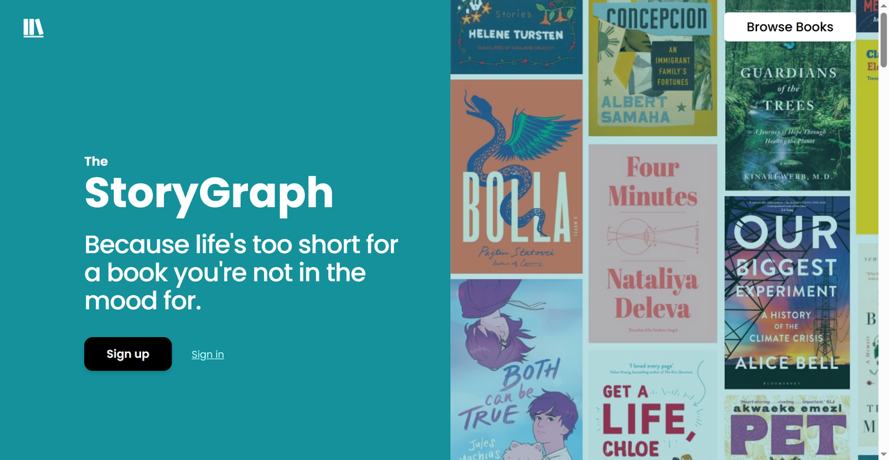 The StoryGraph 截图
