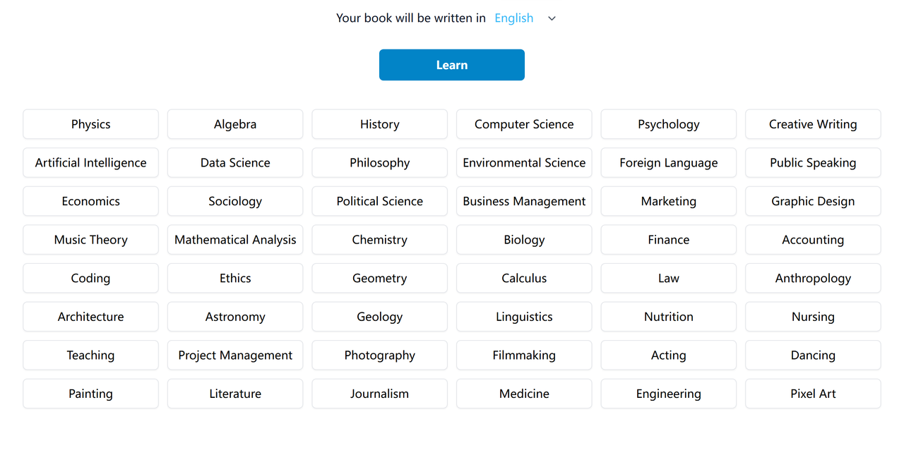 LearnGPT 截图