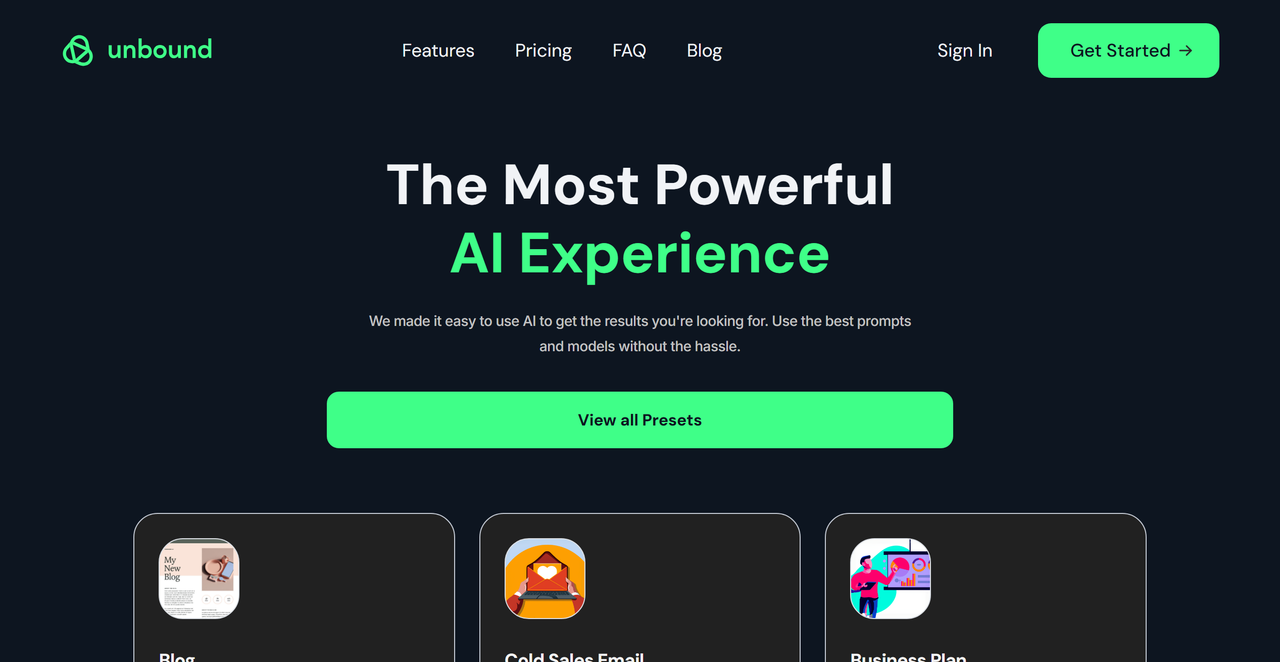 Unbound Content AI 截图