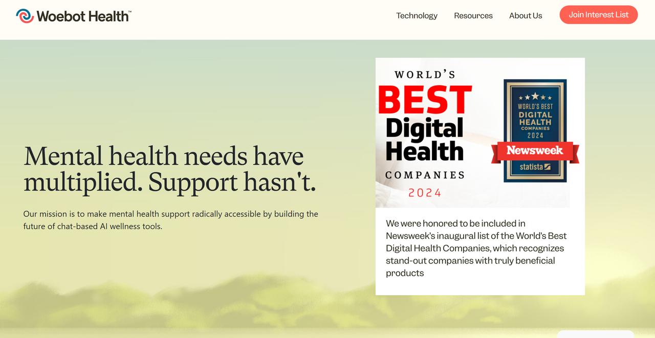 Woebot Health 截图