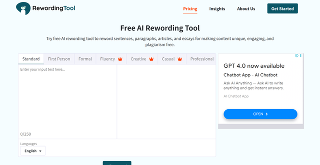 Rewording Tool