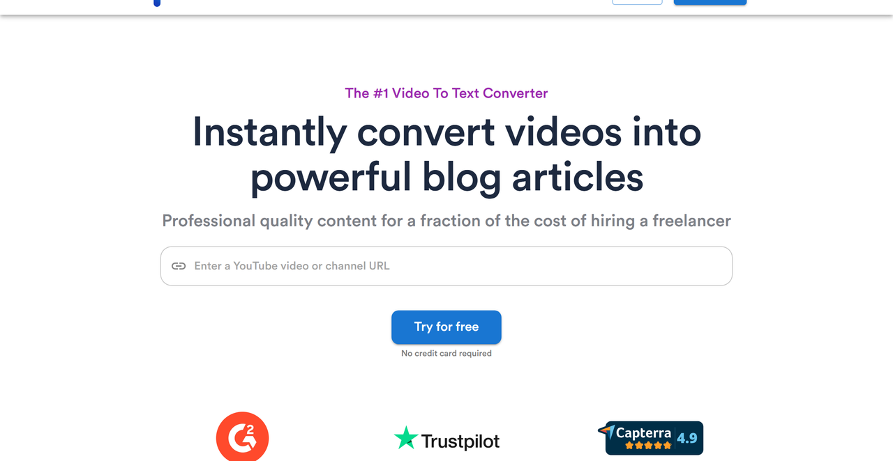 Video to Blog 截图