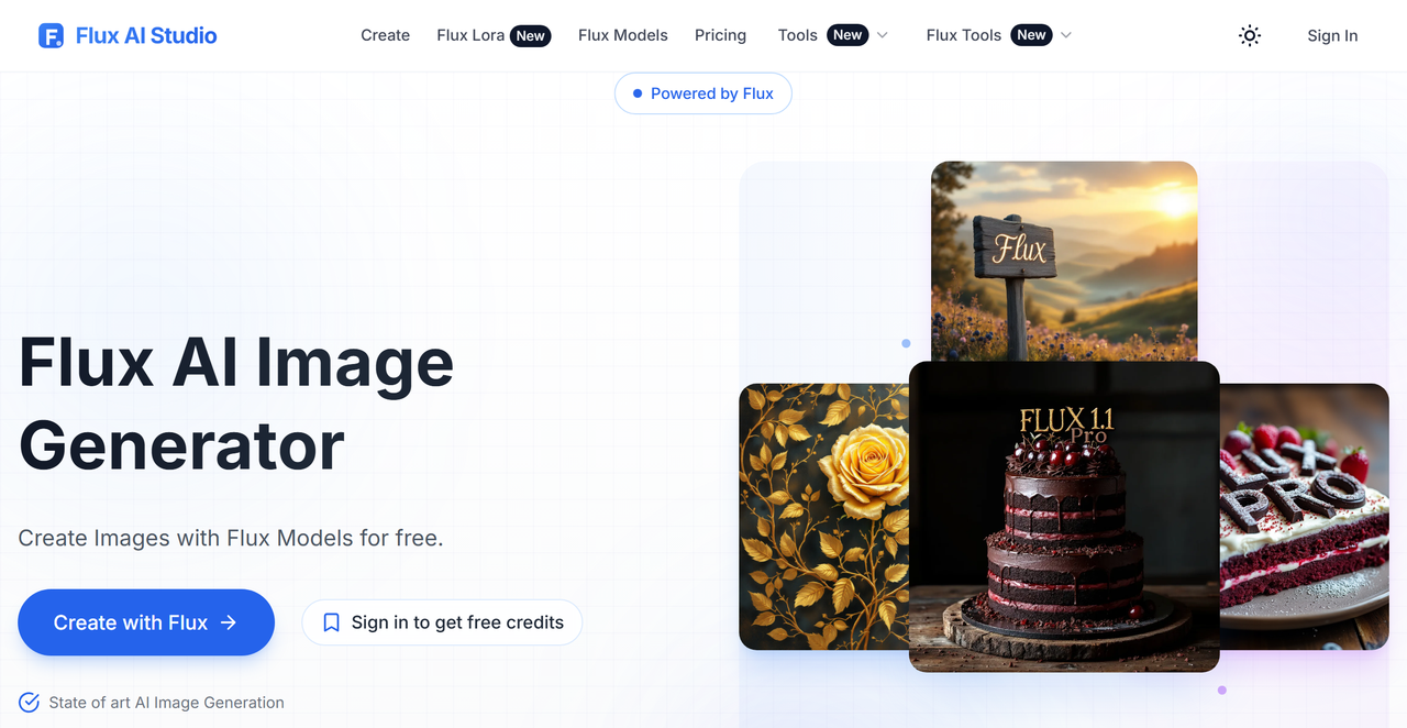 Flux AI Studio 截图