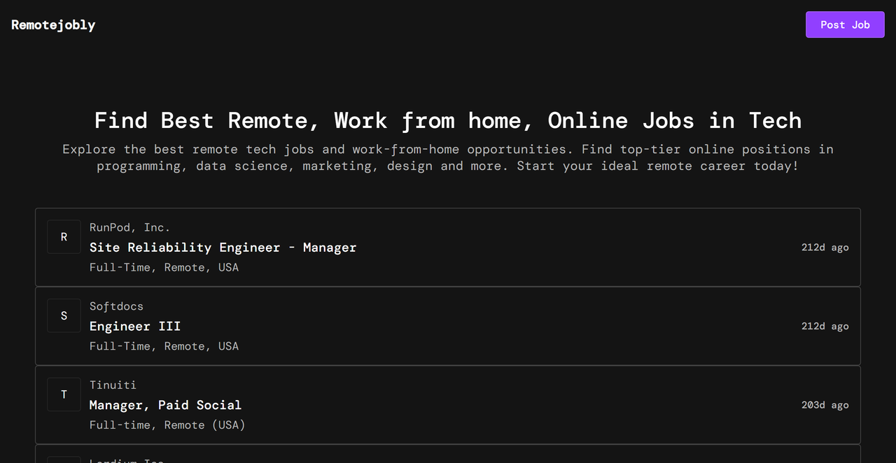 RemoteJobly 截图