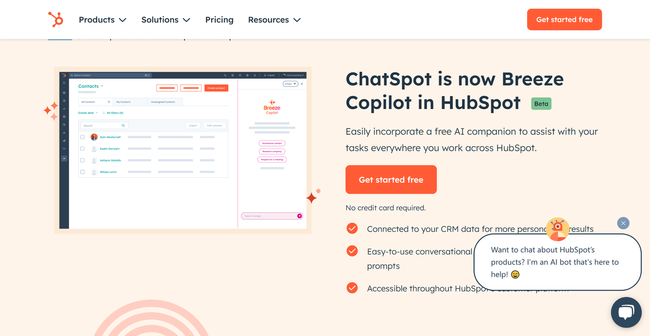 ChatSpot 截图