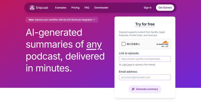Snipcast.io