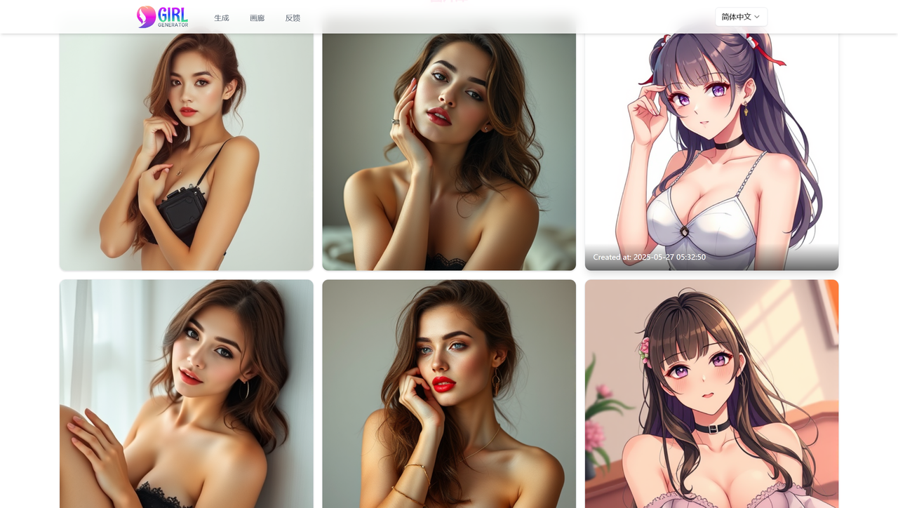 AI 女孩生成器 截图