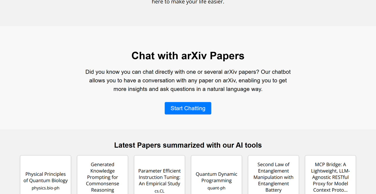 SummarizePaper 截图