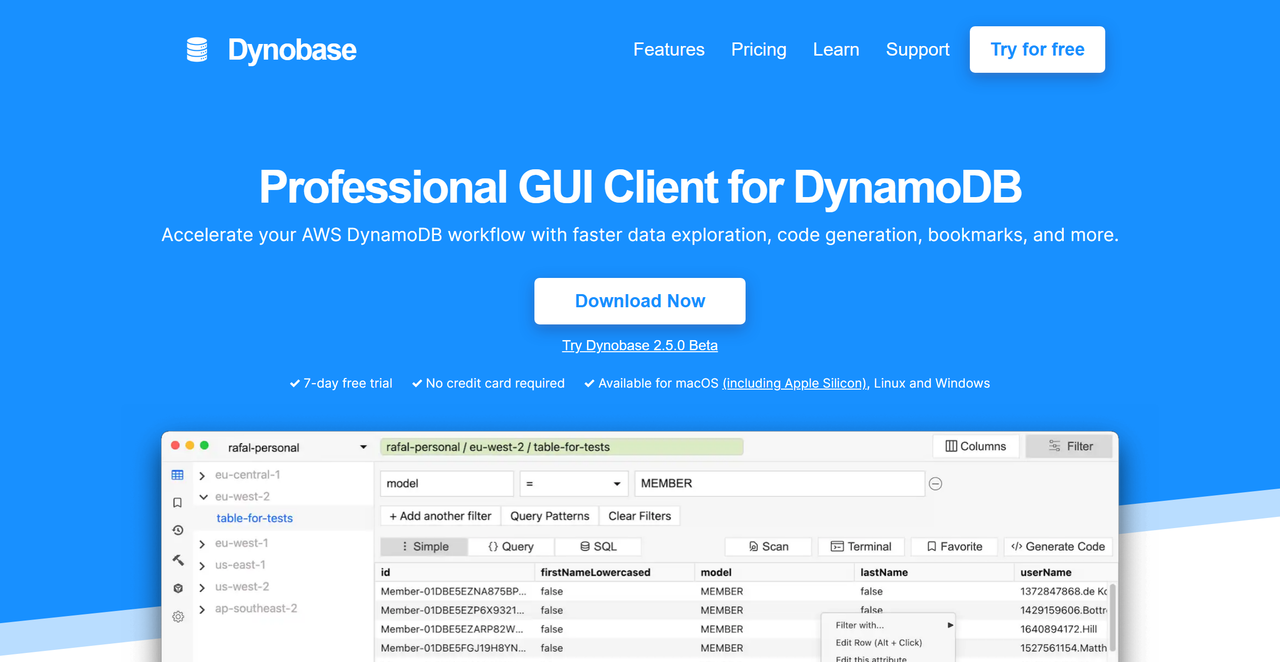 Dynobase 截图
