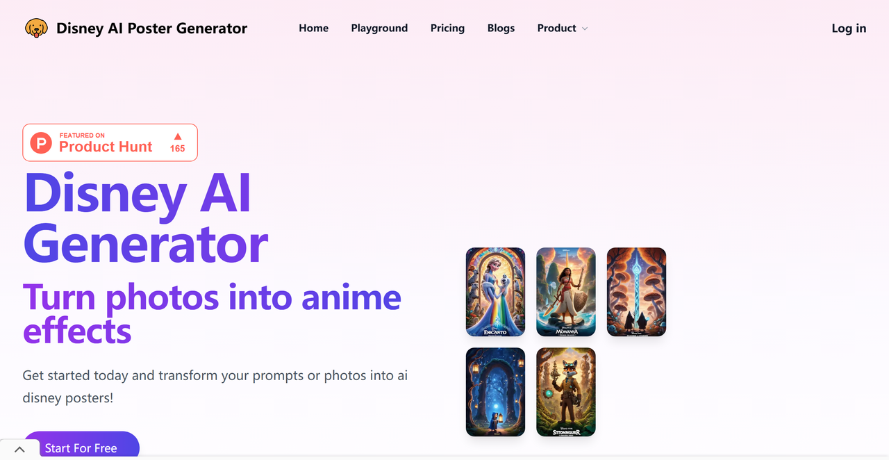 Disney AI Poster Generator 截图