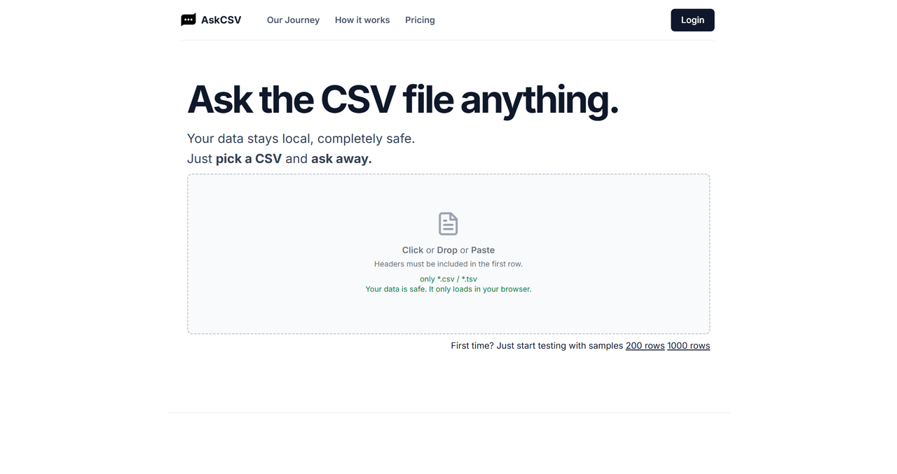 AskCSV 截图