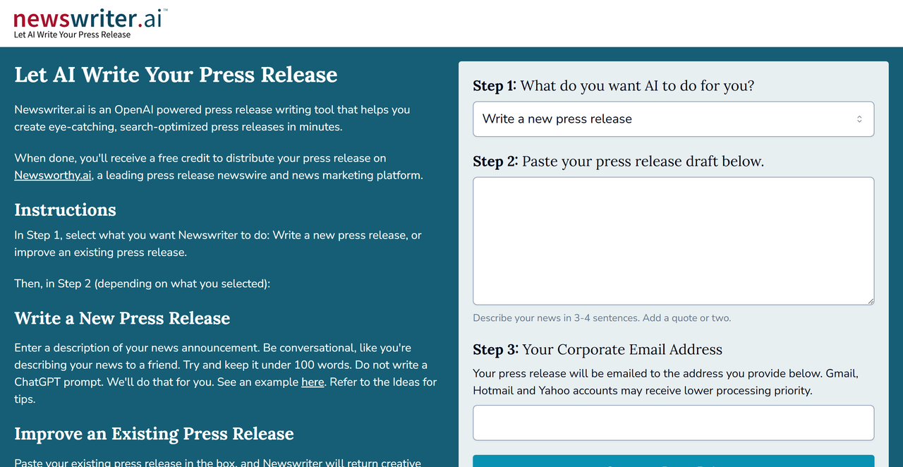 Newswriter.ai 截图