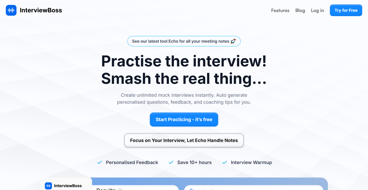 InterviewBoss.ai 截图