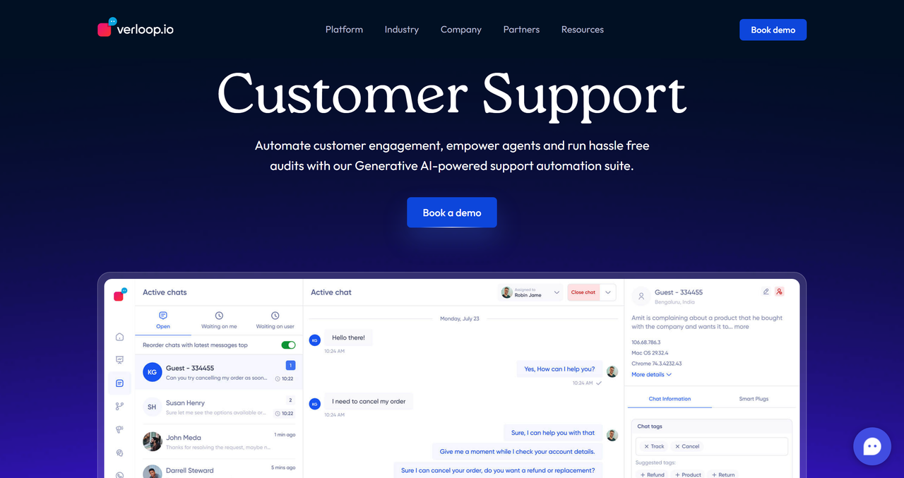 Verloop.io 截图