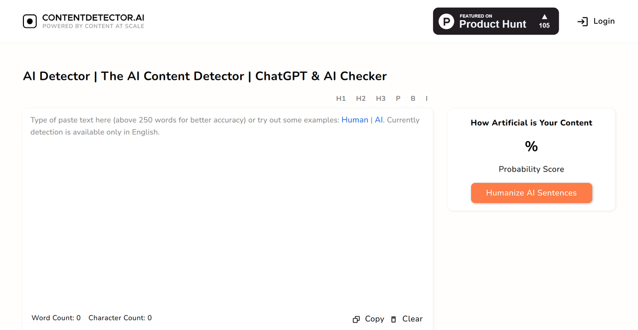 ContentDetector.AI 截图