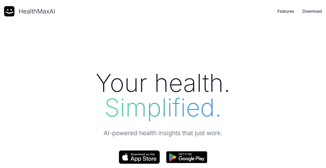 HealthMaxAI 截图