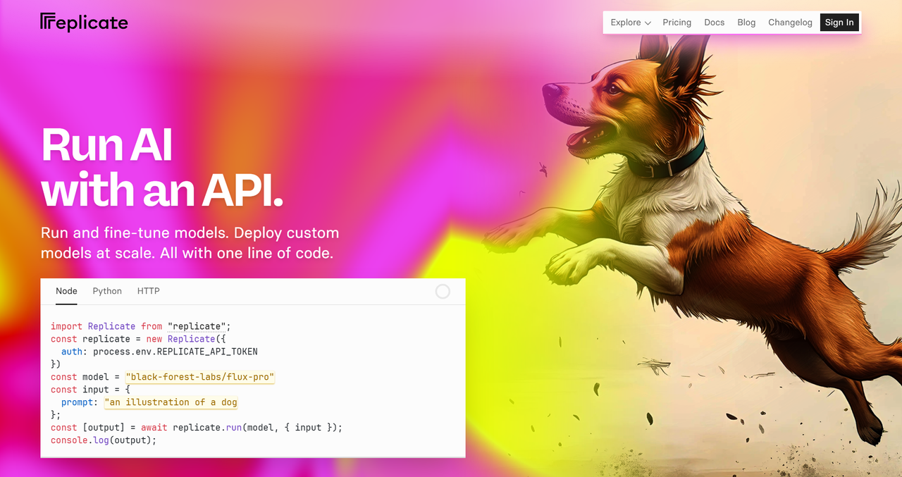 Replicate 截图