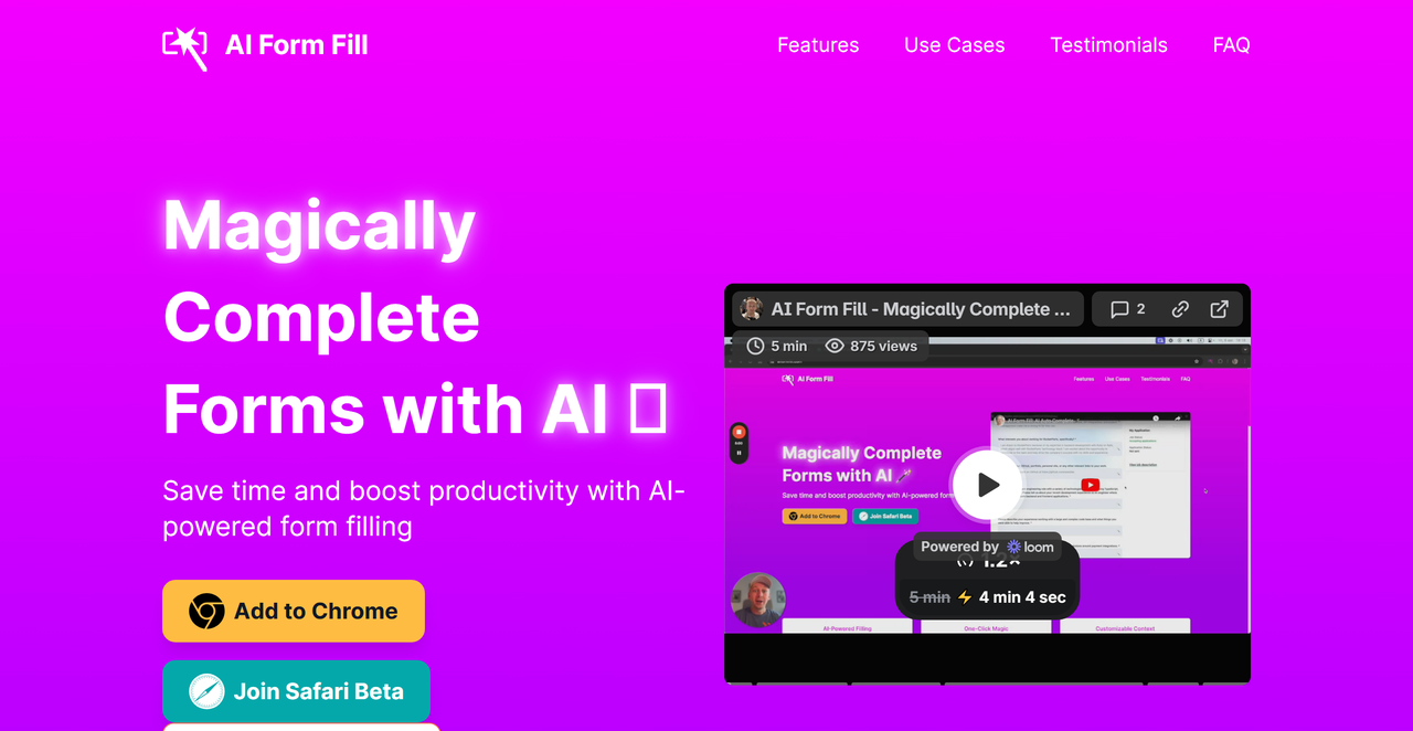 AI 表单填写 截图