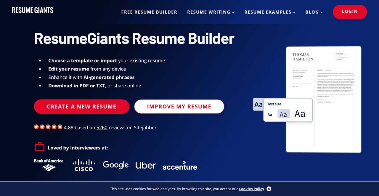 ResumeGiants 截图