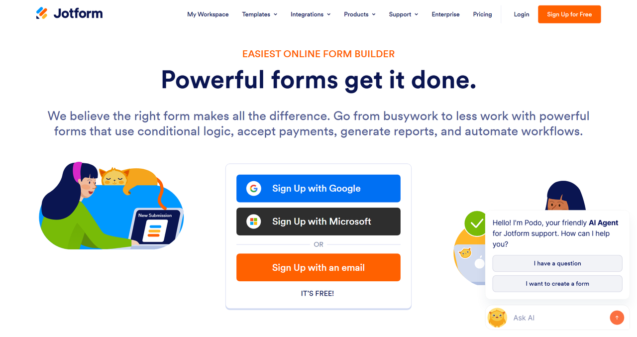 Jotform 截图
