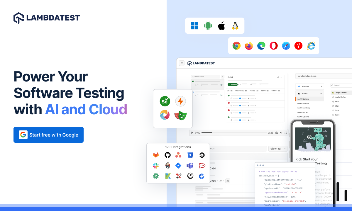 LambdaTest 截图